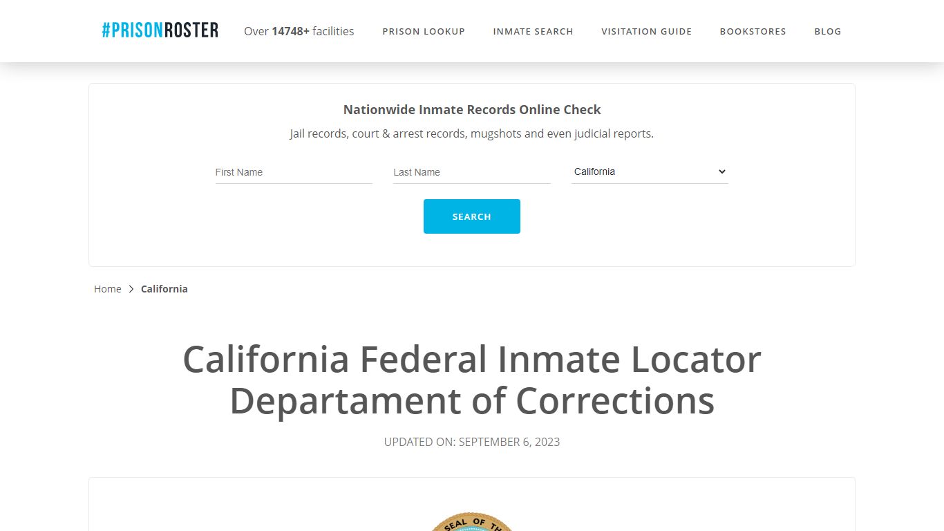 California Federal Inmate Search - Prisonroster